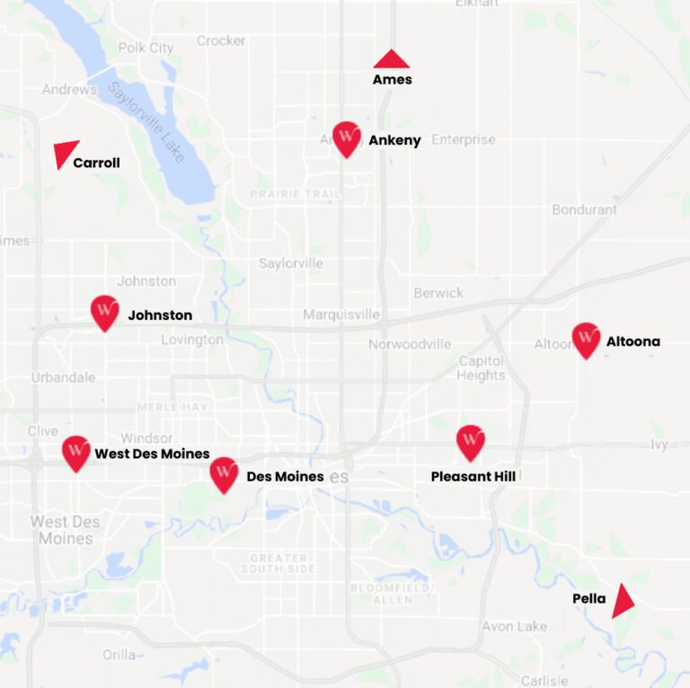 Whylie Eye Care Center locations on a map